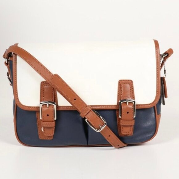 COACH Crossbody Bag Color Block Leather - Picture 1 of 16
